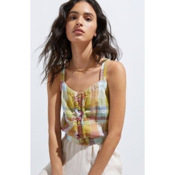Anthropologie Tops - NWT Anthropologie Pilcro Plaid Tank Top-sz 12